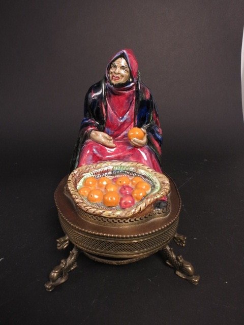 Antique Bronze Mounted Royal Doulton Figurine (1 of 6)