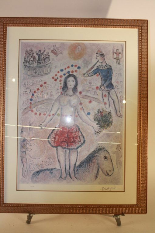 MARC CHAGALL Signed/Numbered Lithograph Painting (1 of 5)