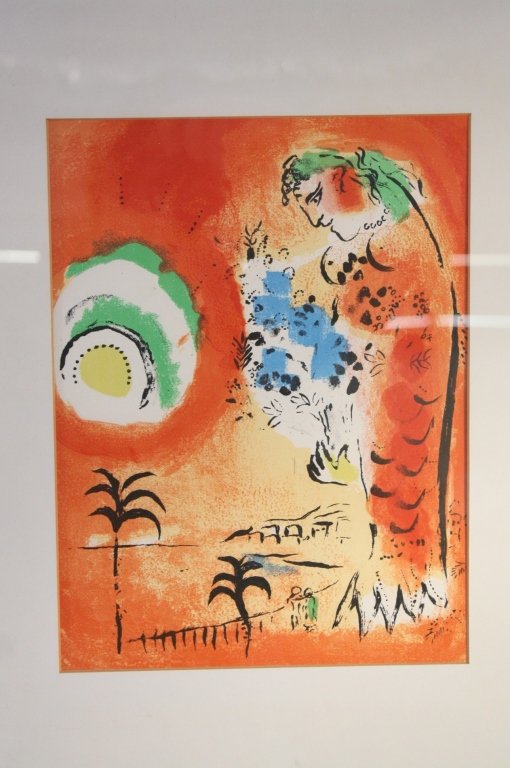 Vintage Chagall Angel Bay Lithograph c. 1960s (1 of 5)