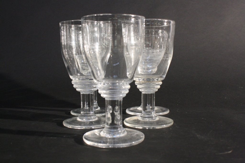 Set of 5 SIMON PEARCE Glass Water Goblets (1 of 5)
