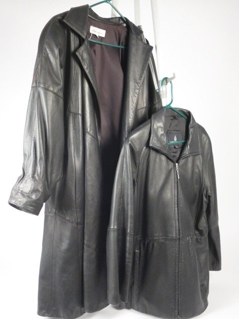 Two Vintage Black Leather Jackets (1 of 9)