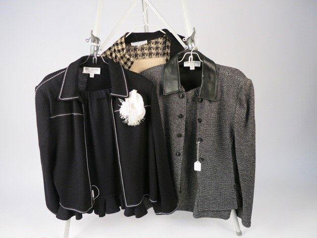 Vintage ST. JOHN Lot of 3 Jacket and Skirt Sets (1 of 10)