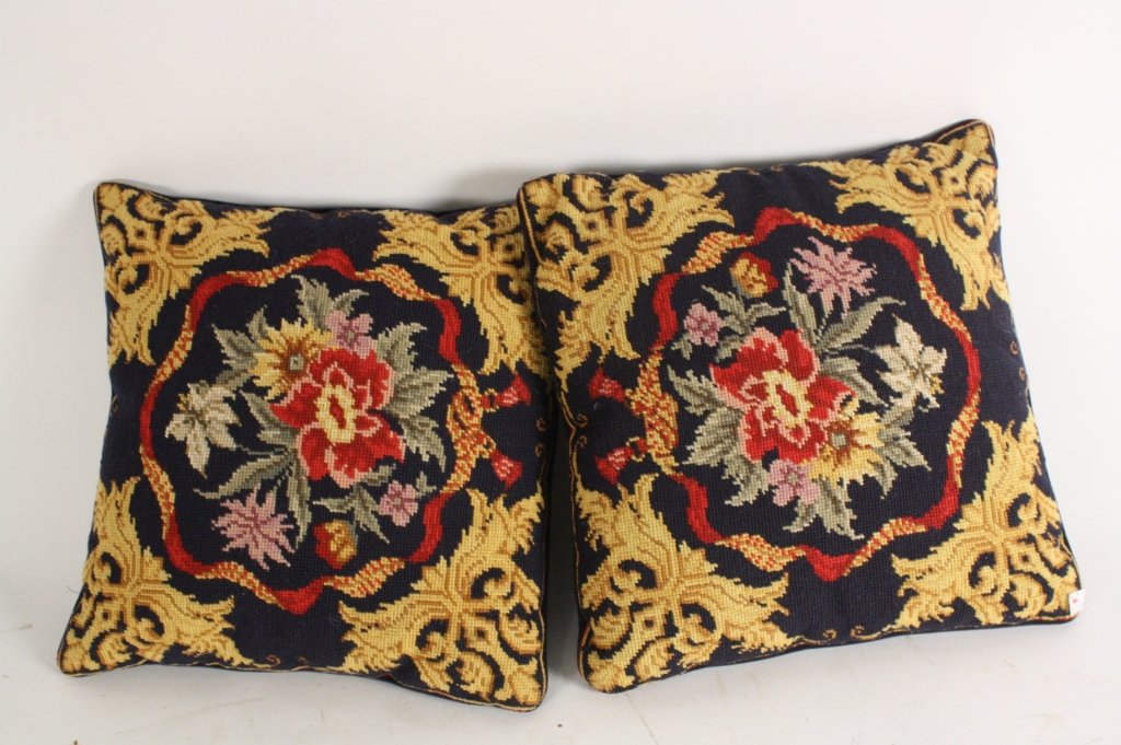 Two Needlepoint Pillows (1 of 4)