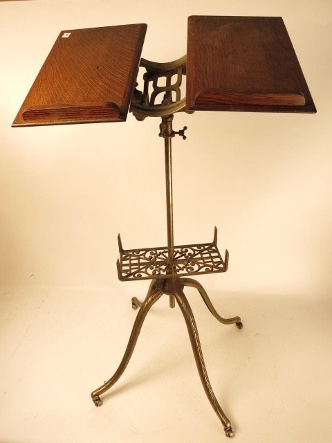 Antique Wrought Iron Book Stand (1 of 7)