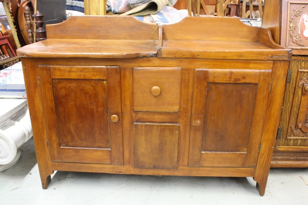 Antique American Pine Dry Sink Double Wide (1 of 6)