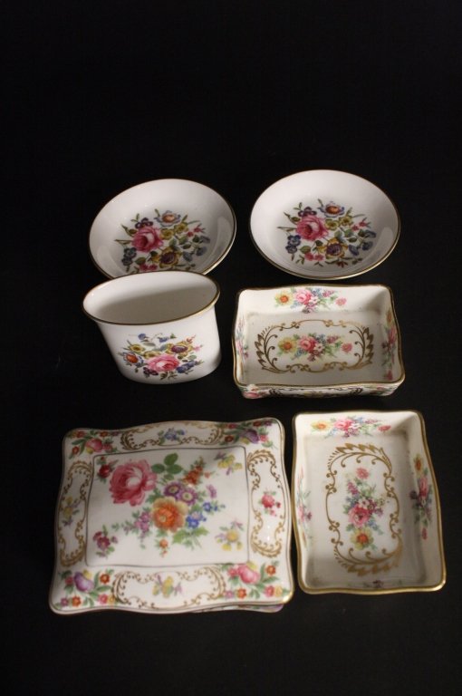 Antique Hammesley Covered Box and English China (1 of 4)