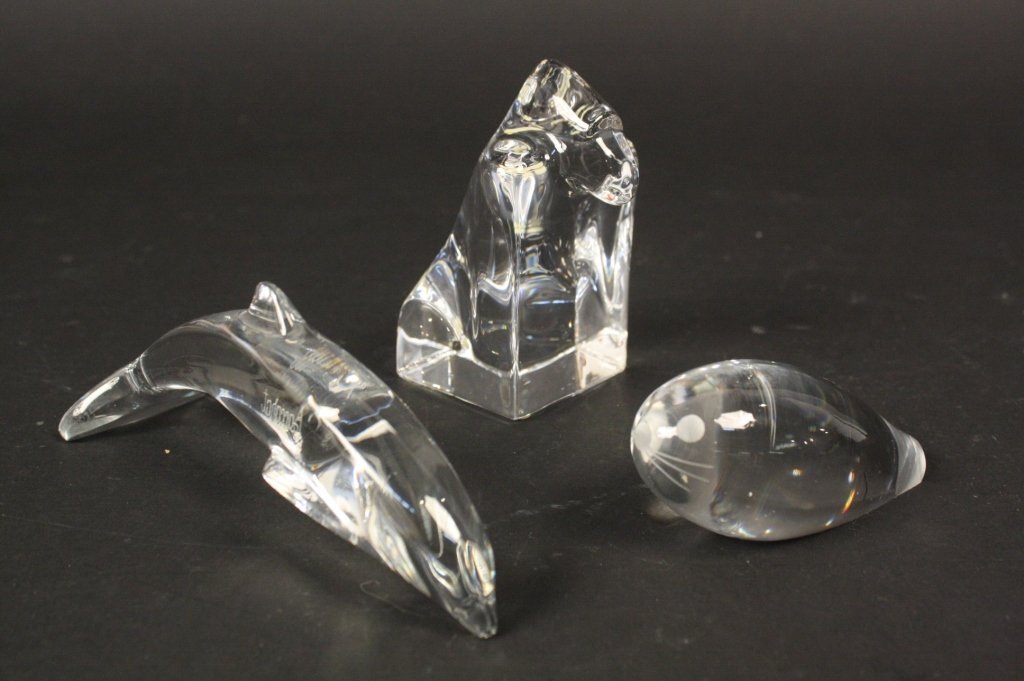 Lot Crystal Animals ORREFORS BACCARAT HUDCLAND (1 of 8)