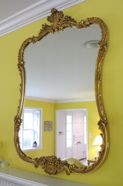 Vintage Victorian Gilt Scroll Mirror (1 of 3)