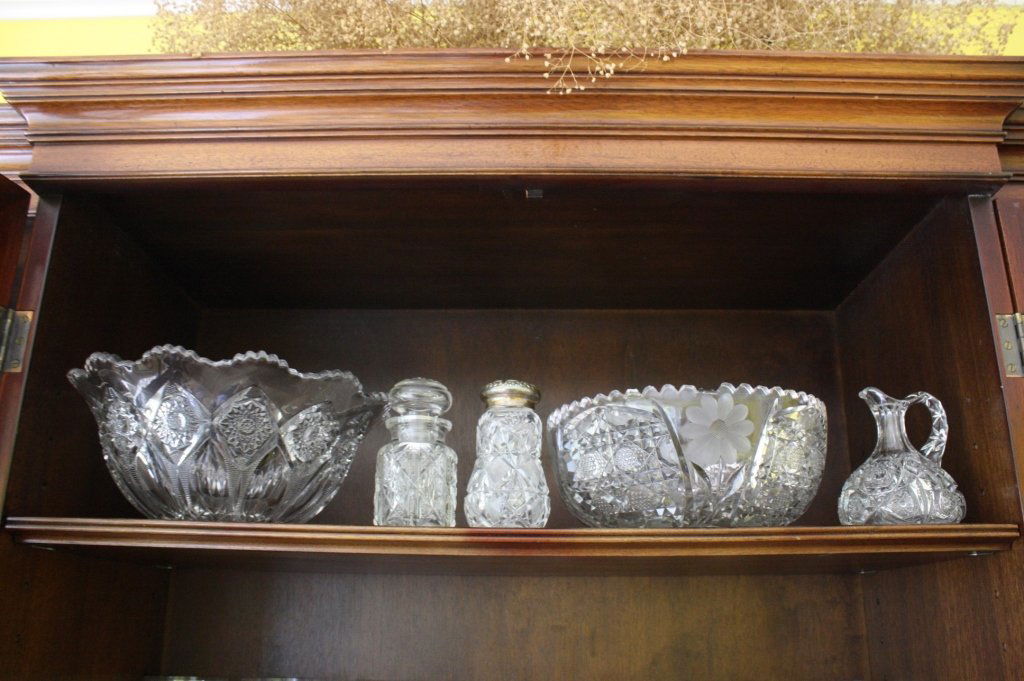 Vintage Cut Crystal Lot of Serving Pieces (1 of 9)