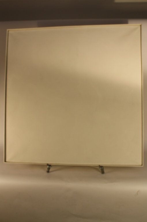 White Painted Canvas c. 1960's (1 of 2)