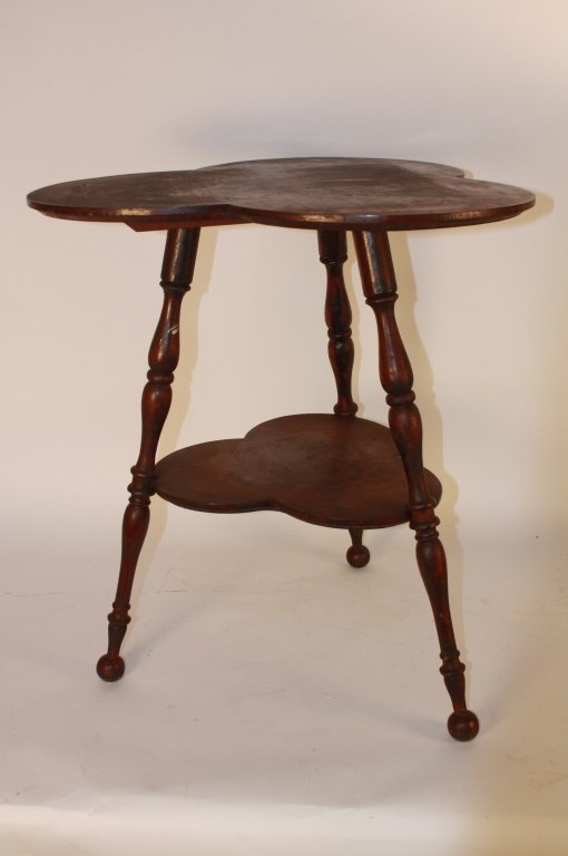 Antique Victorian Clover Side Table c. 19th c. (1 of 4)