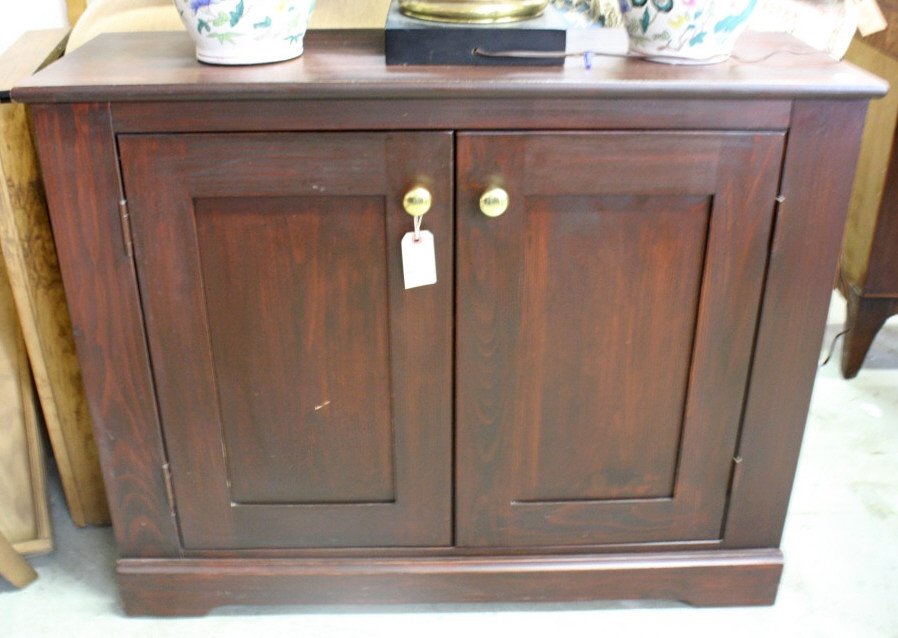 Mahogany Console Cabinet and Side Table (1 of 3)
