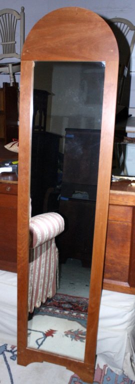 Vintage Dressing Mirror Tall Wood Frame Design (1 of 1)