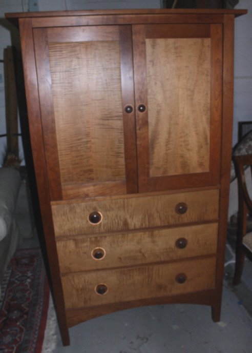 STICKLY Maplewood Shaker Style Media Cabinet (1 of 3)