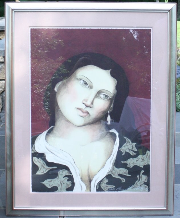 Taos, New Mexico Signed Portrait Litho (1 of 6)