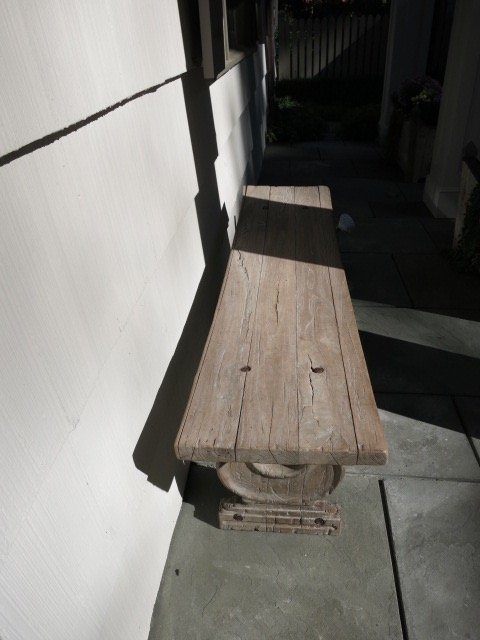 Outdoor RESTORATION HARDWARE Wooden Bench (1 of 1)