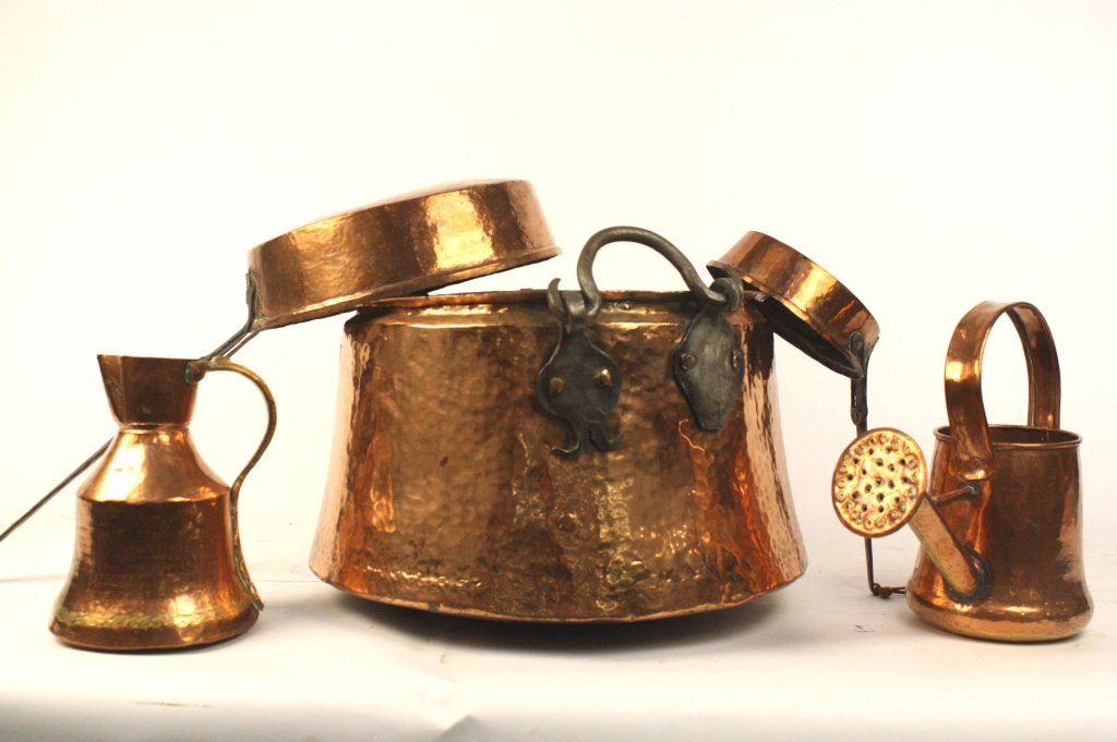 Assorted Copper Containers Group Lot (1 of 10)