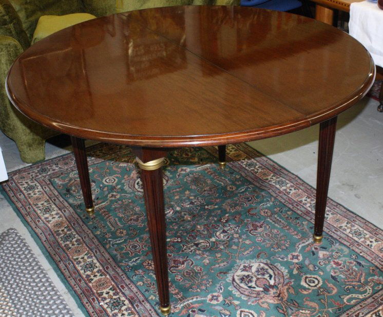 French Empire Flame Mahogany Apartment Table (1 of 8)