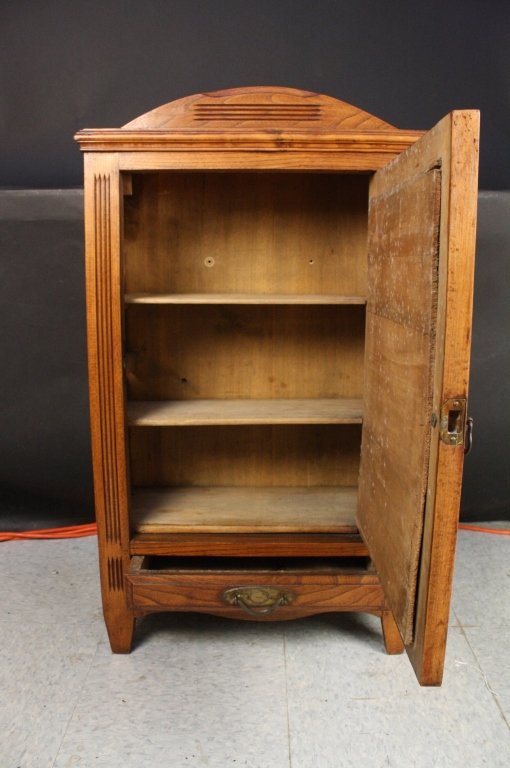 Vintage Wall Cabinet with Beveled Mirror (1 of 6)