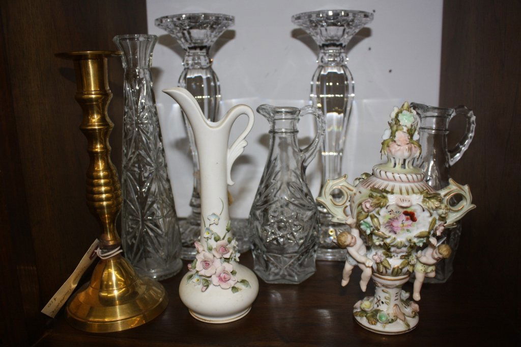 Group Lot NIEMAN MARCUS crystal candlestick plus (1 of 4)