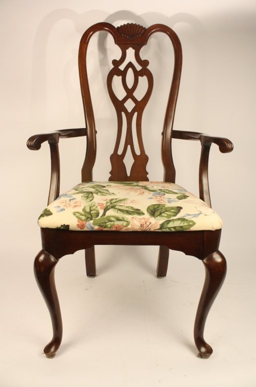 Chippendale Style Mahogany Arm Chair (1 of 7)