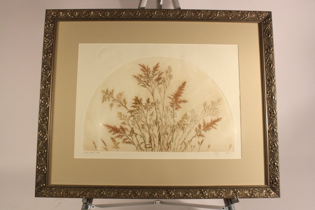 DAVID OLSON Signed Etching "Wild Wonderful Weeds" (1 of 10)