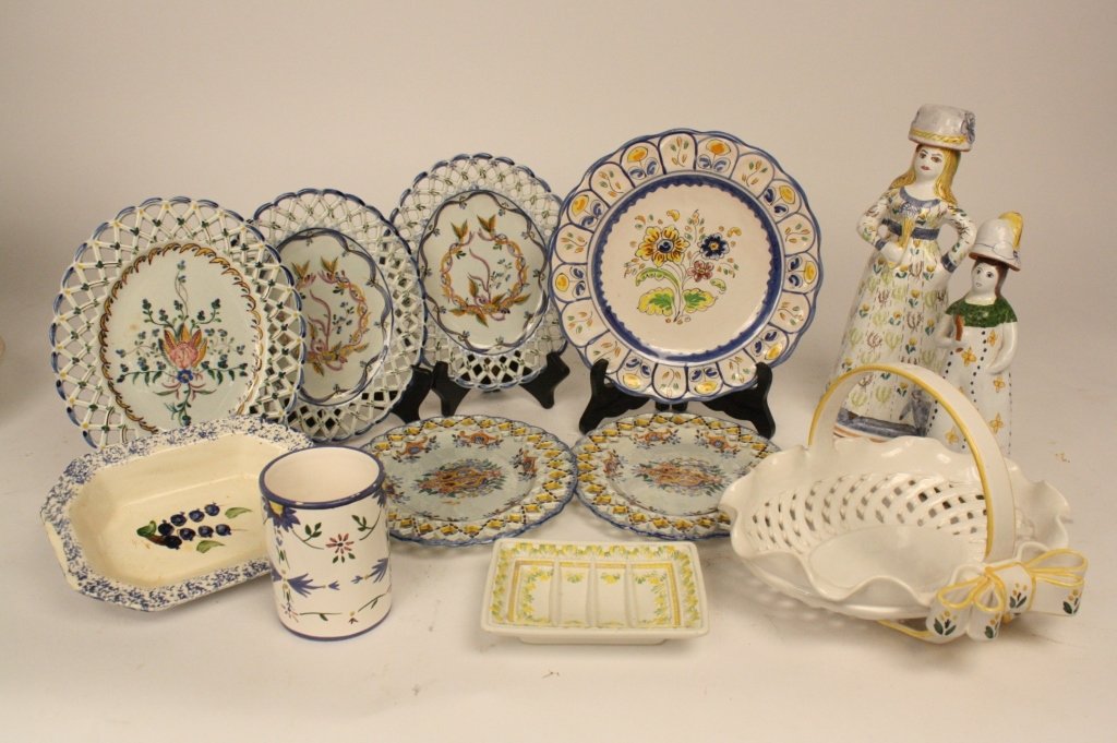 Portugal Pottery Group Lot hand painted (1 of 10)