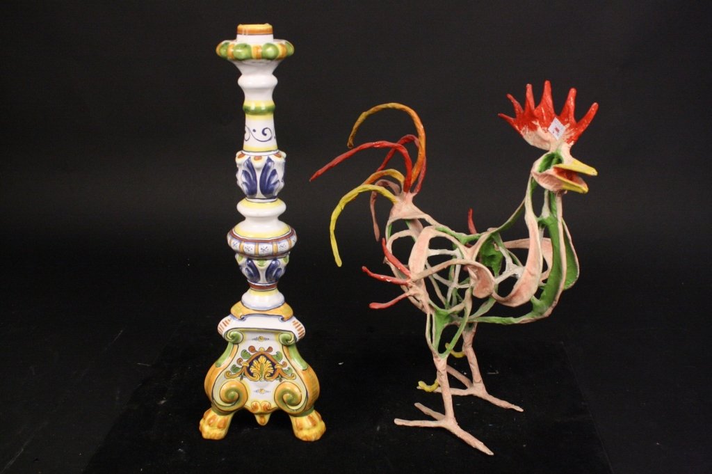 Candlestick and Decorative Rooster (1 of 6)