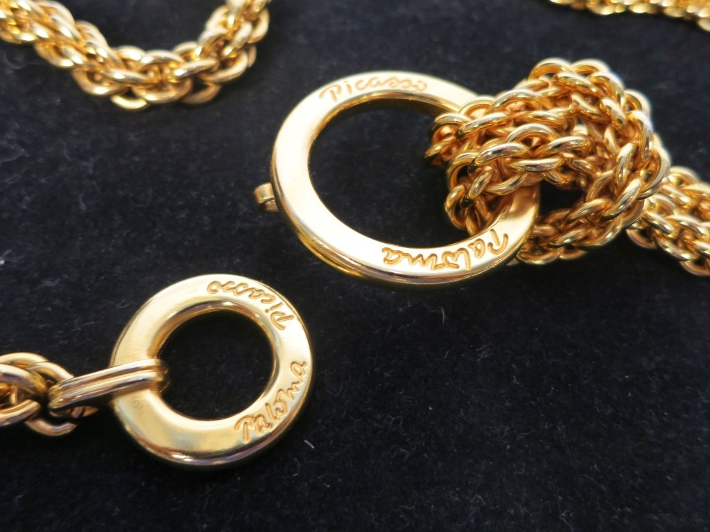 PICASSO P Designer Gold Chain Belt (1 of 8)