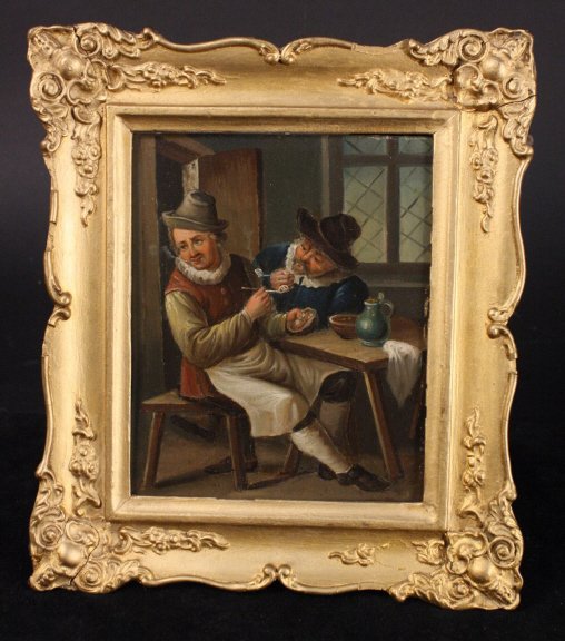 Antique Dutch Oil painting on metal (1 of 7)