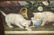 Pair framed Currier and Ives Kitten prints - 4