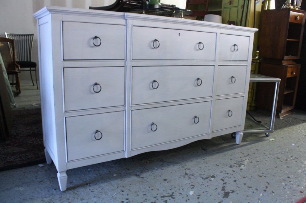 UNIVERSAL FURNITURE White Painted Wood Dresser (1 of 8)