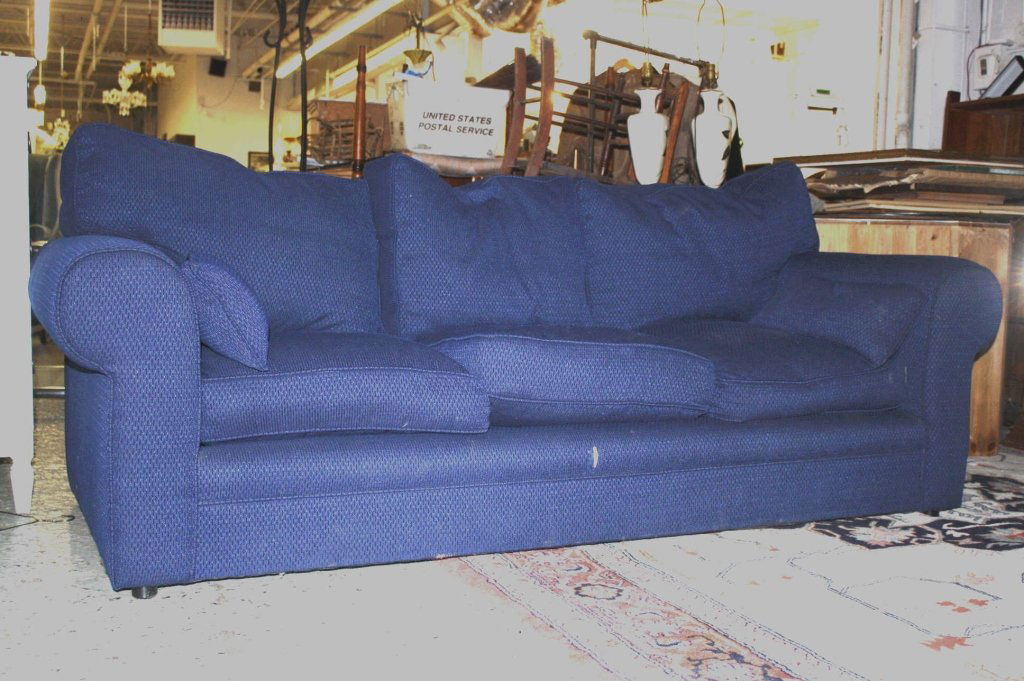 Navy Blue Sofa (1 of 4)