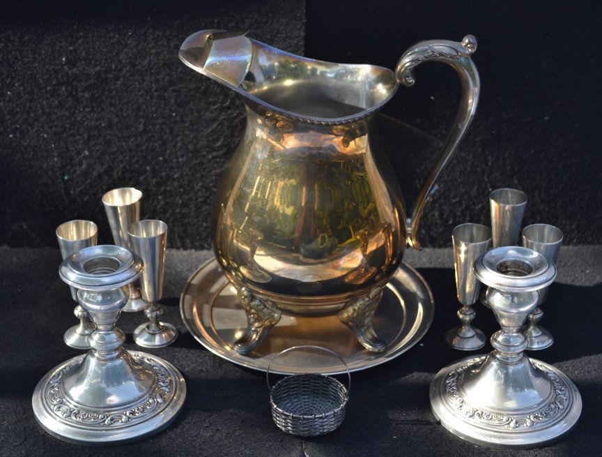 Sterling Group Lot Candlesticks and more (1 of 10)