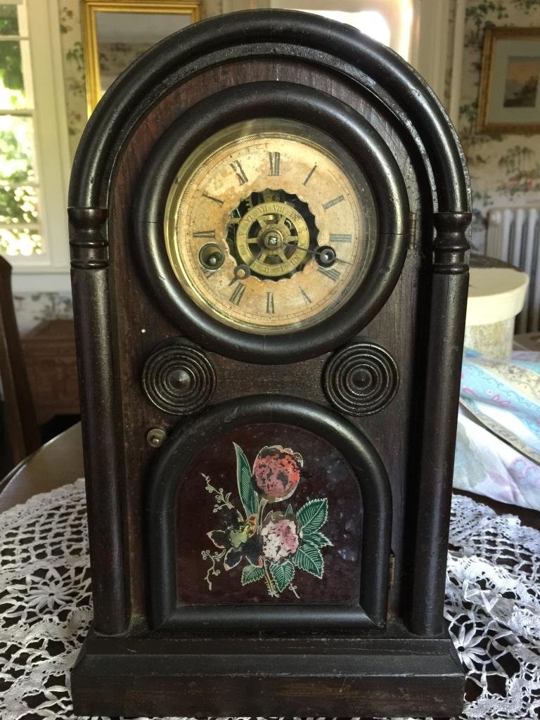 Antique Dome top Clock with hanging Pendulum c1866 (1 of 6)