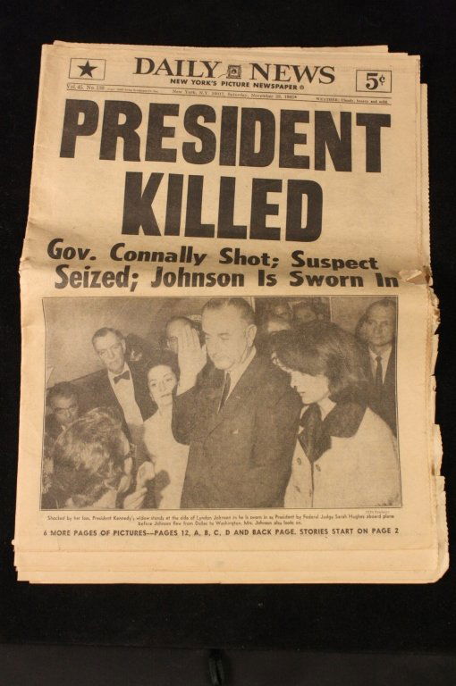 Kennedy newspaper Johnson takes over (1 of 5)