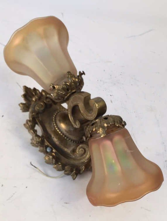 Antique Tiffany Style Wall Sconce (1 of 5)