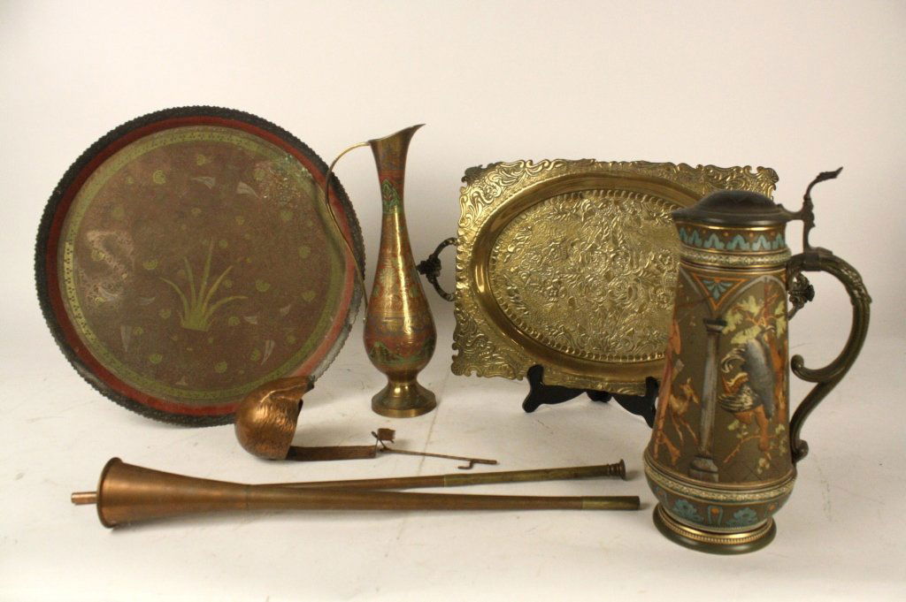 Group Lot of Six Metal Articles (1 of 7)