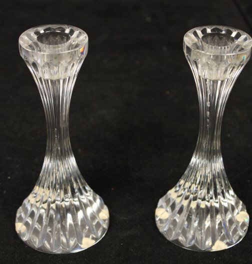 Pair Baccarat Crystal Candlesticks (1 of 6)