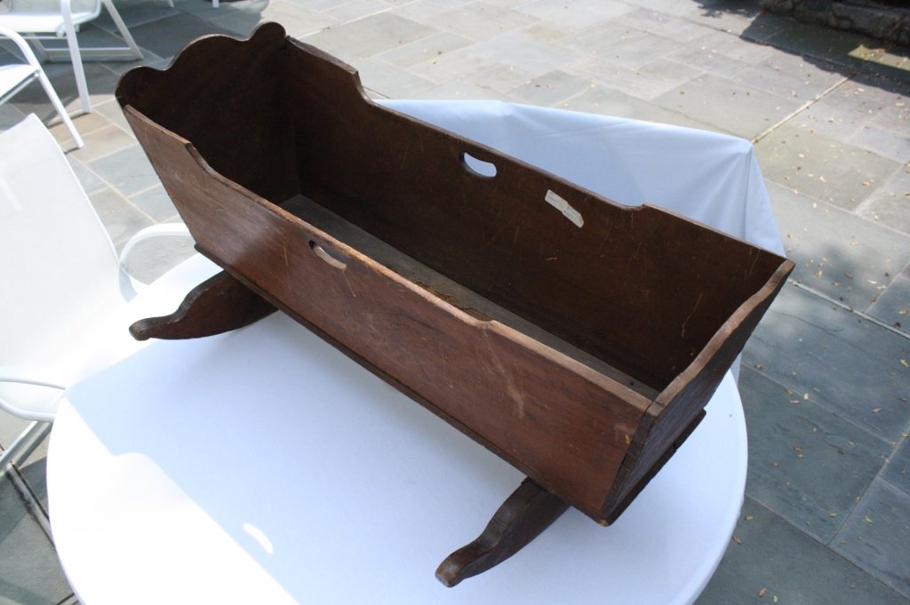 19th C American Antique Rocking Cradle (1 of 5)