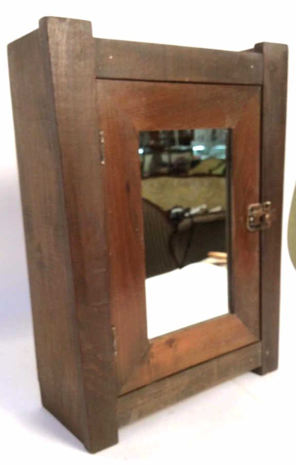 Antique Mirrored Mahogany Hanging Cabinet (1 of 8)