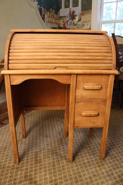 Antique Child's Roll Top Desk (1 of 5)