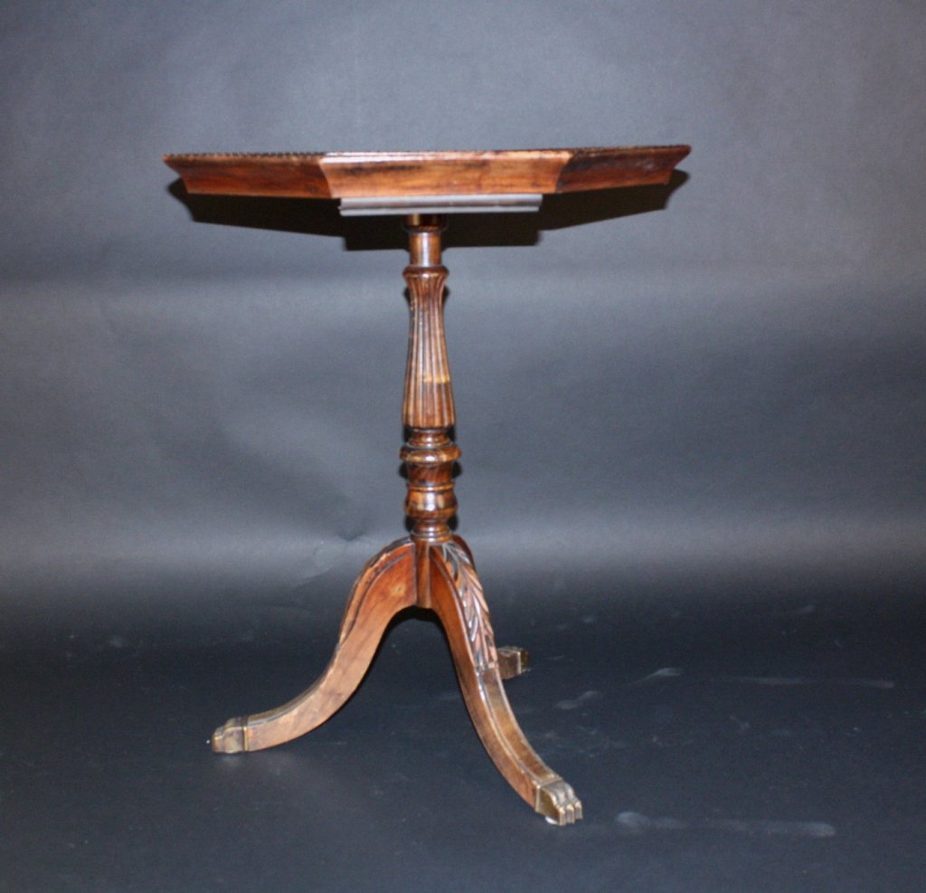 Vintage Walnut Side Table (1 of 6)