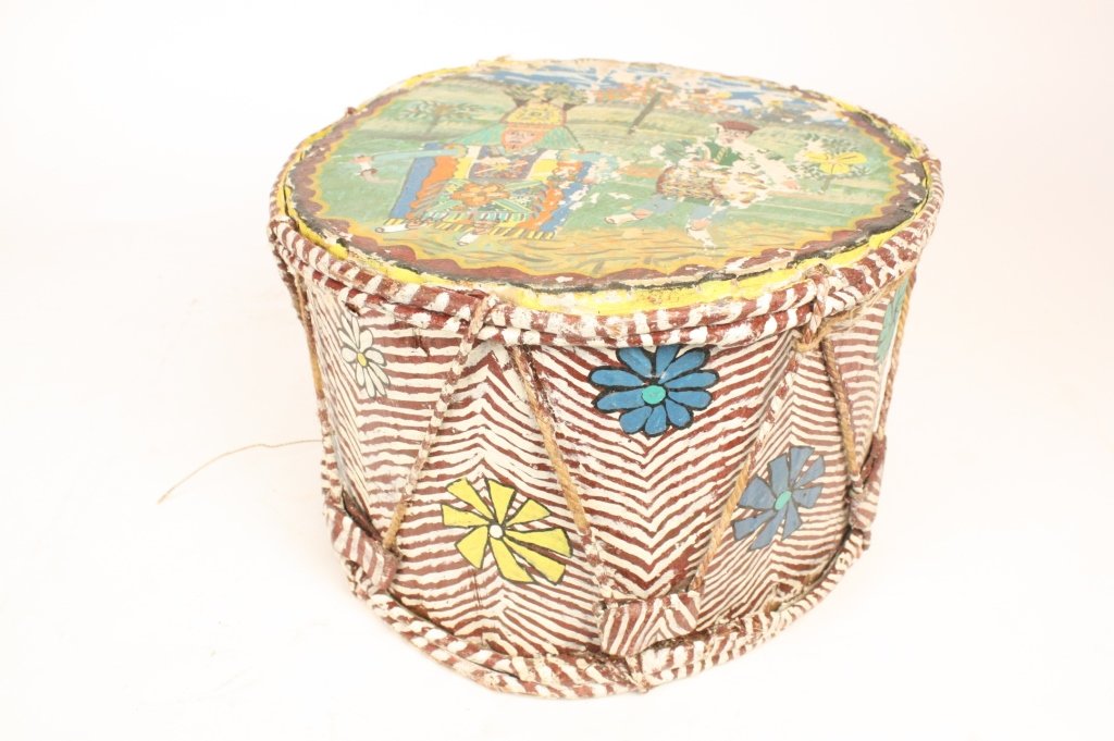Hand Paint Antique Drum (1 of 6)