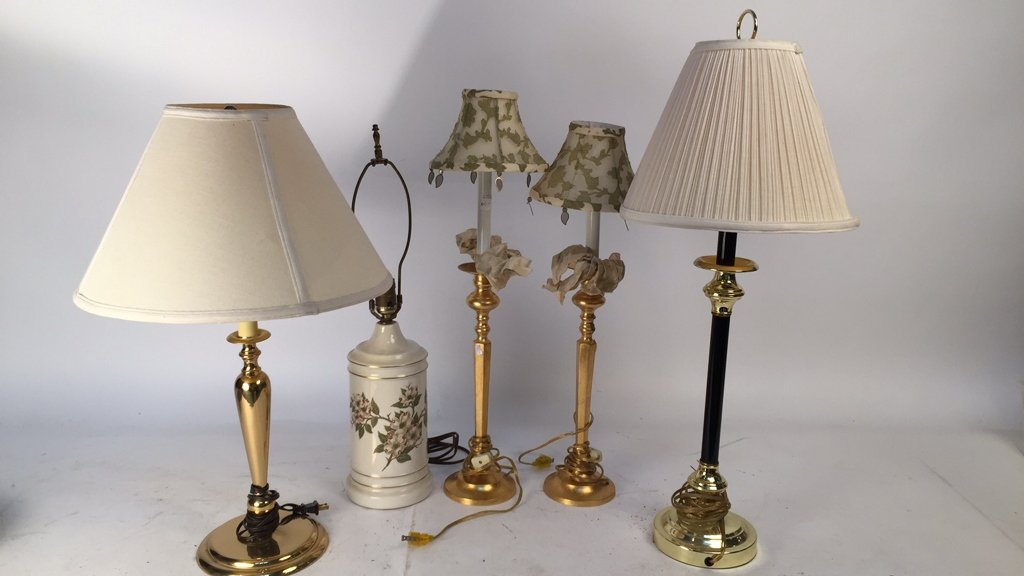 Group lot of table lamps (1 of 6)