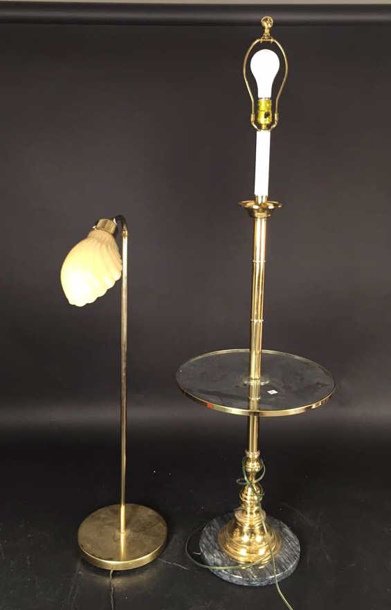 Two brass vintage floor lamps (1 of 6)