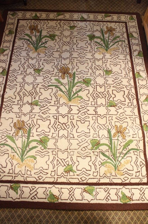 1970s Hooked Style Geometric Rug (1 of 6)