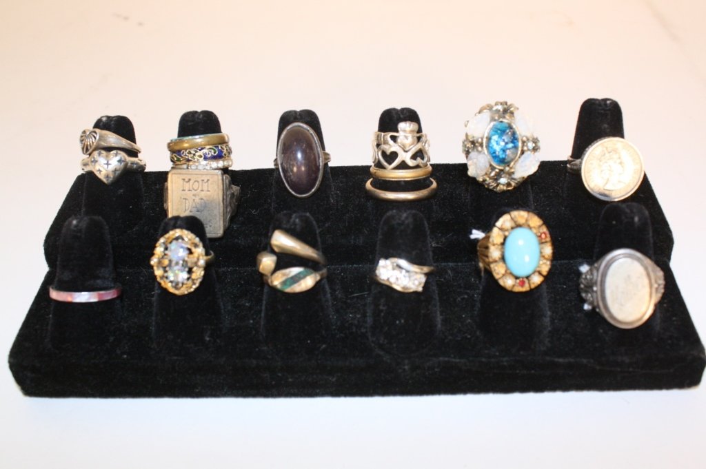 Vintage Antique and Sterling Rings Group 20 (1 of 8)