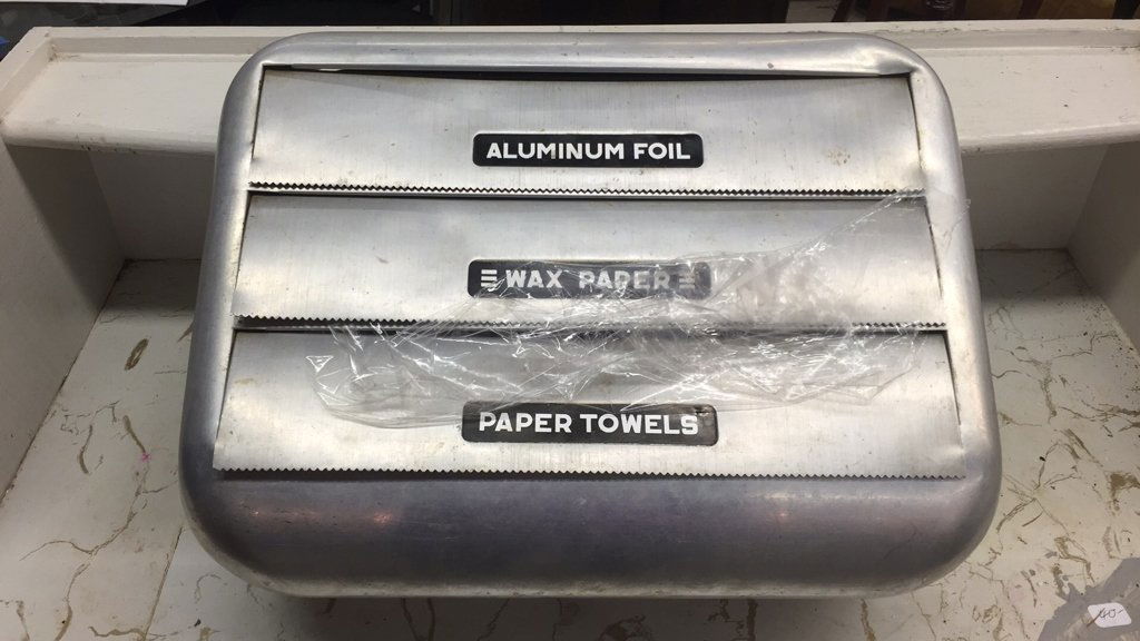 Vintage Aluminum Wax Paper and Towel Dispenser (1 of 6)