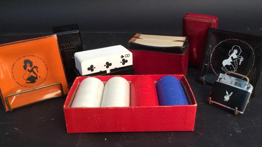 playboy desk articles, cards, chips (1 of 9)